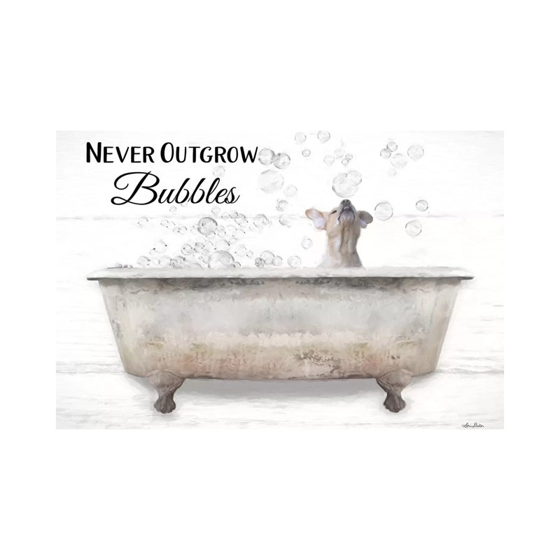 Never Outgrow Bubbles by Lori Deiter - Wrapped Canvas Print, 20.32 cm H x 30.48 cm W