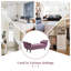 Banc rembourré en velours mauve avec deux coussins, siège de bout de lit-129757615-129757618