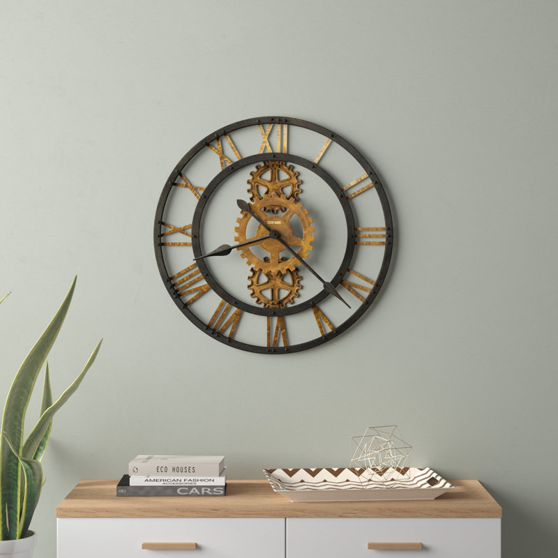 Très grande horloge murale Crosby