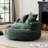 Foam Bean Bag Chairs for Adults and Teens with Filling Ultra Soft Chenille Cover Round Design for Indoor and Outdoor Use-1339428819