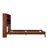 Brevyn Solid Wood Foundation Bed with Bookcase-964715594