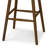 Teagan Solid Wood Modern Rustic Bar Stool with Sculpted Seat, Fully Assembled