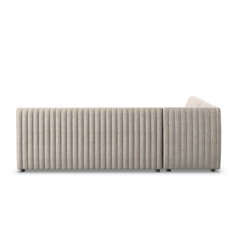 Augustine Modular Sectional, 31.5" H x 110" W x 66.5" D, Orly Natural Polyester