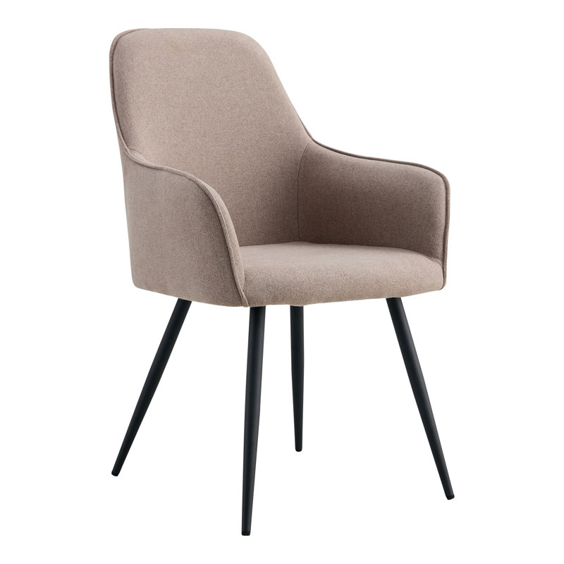 Rickardsville 47cm H Polyester Upholstered Parsons Chair in Stone