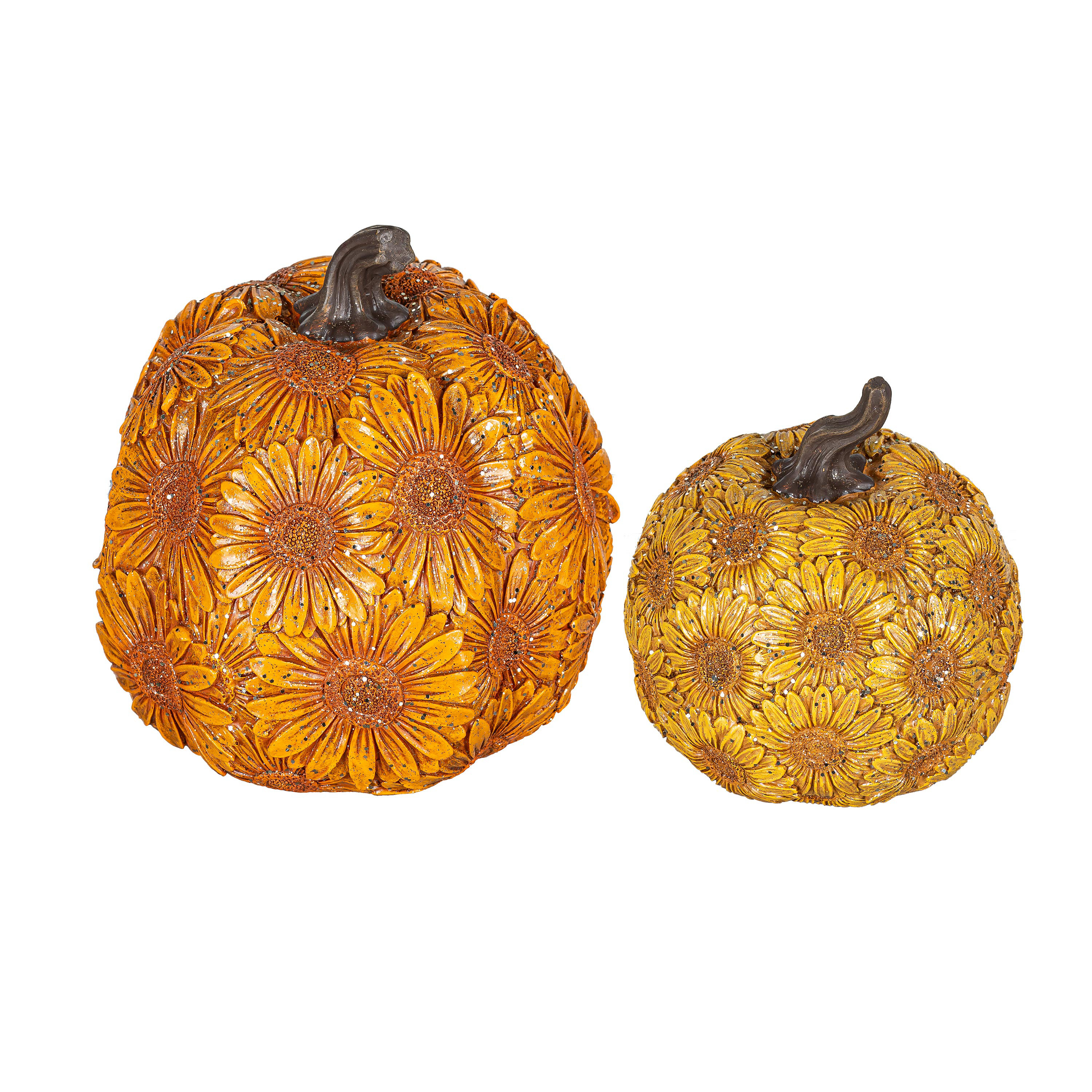 Ophelia & Co. Sunflower Pumpkin Resin Table decor Set | Wayfair