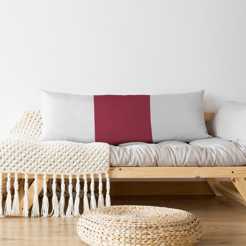 Oreiller de corps en polyester / polyester Arizona Football Stripes, Orange Denver / blanc, Football Tennessee