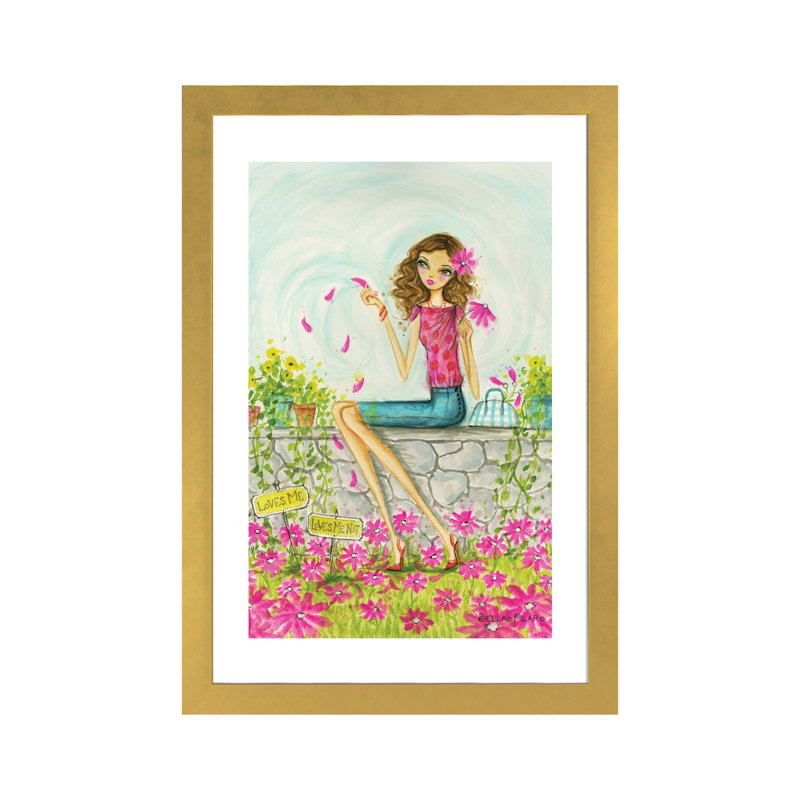Printemps à Summerside # 4, art, H 24 po x l 16 po x P 1 po, Papier encadré doré