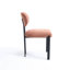 Ensemble de 2 chaises de salle à manger de style moderne Mid-Century Boucle, élégantes et ergonomiques avec des pieds en métal noir pour une assise confortable-1324738666