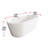 Rouidate 65'' x 28.3'' Freestanding Soaking Acrylic Bathtub-108229767