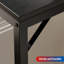 Canapé console moderne noir étroit avec prises de courant intégrées - Table de canapé mince derrière le salon, l'entrée ou le couloir - Assemblage facile - Noir