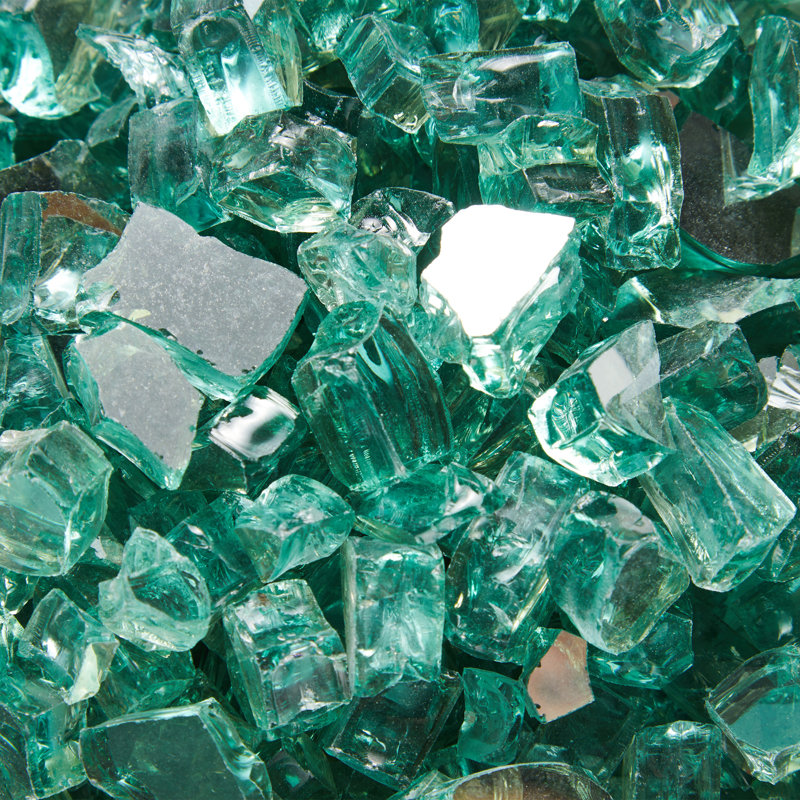 Verre de foyer d'extérieur 10 lb Aledra Cyrus, Vert