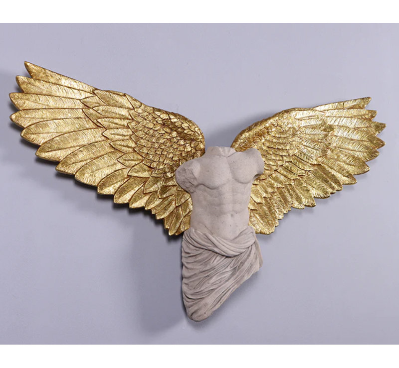 Statue de décoration murale petit petit ange mâle