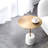 Modern Brass Marble Based Side Table