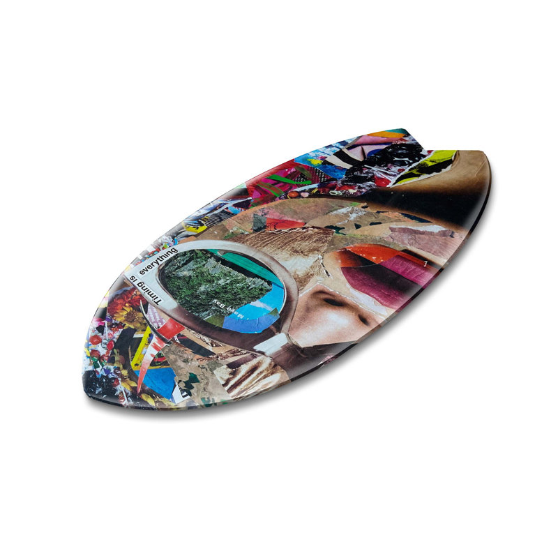 Katy Hirschfeld - Perfectly Timed Decorative Acrylic Skimboard by Oliver Gal