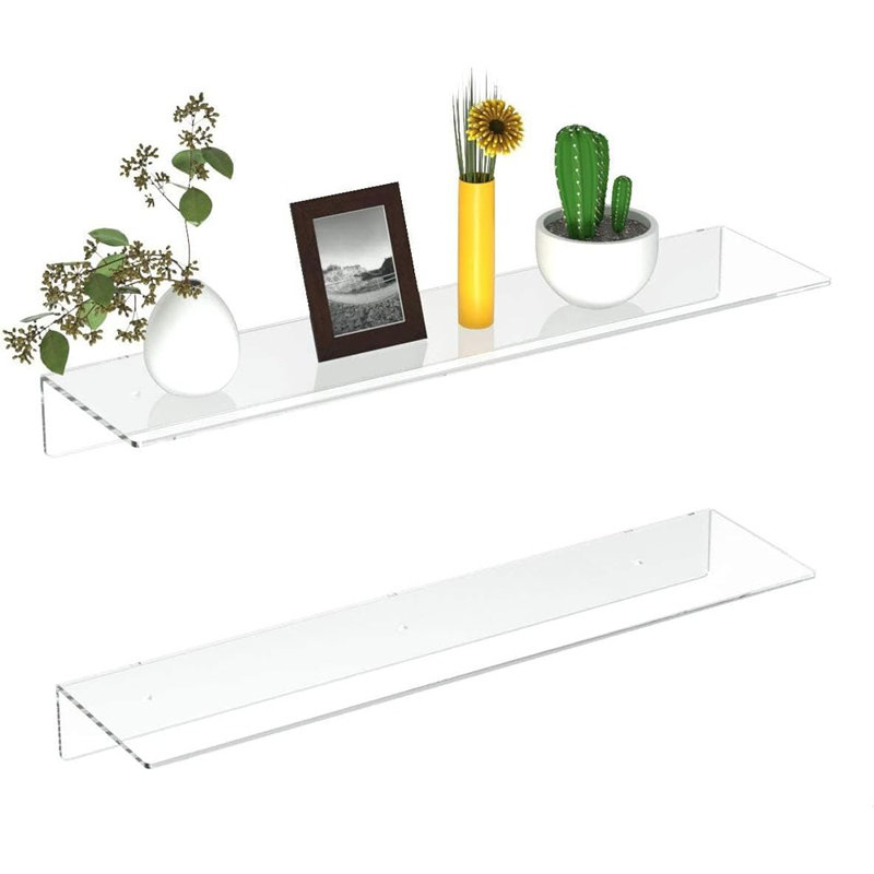 Épaisse tablette de présentation murale pour plantes, parfums, livres et décor dans la chambre à coucher, le salon ou le bureau
