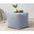 Boucle Contemporary Solid Hand-Woven Boucle Pouf Ottoman-1389857415