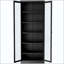 Armoire de cuisine en métal - 72 po de hauteur avec 5 tablettes réglables, armoire autoportante pour cuisine / garde-manger / salle de bain