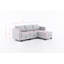 Small Sectional Sofa Modular L Shaped Couch 3 Seater Sectional Couch Convertible Chaise Ottoman With Dark Grey-243484477