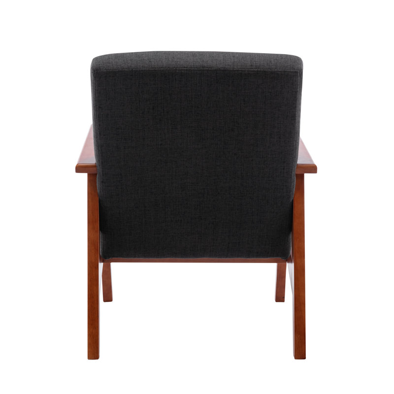 Upholstered Armchair, Dark Grey