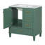 Ensemble de meuble-lavabo moderne 30 po avec lavabo 30 po, ensemble de rangement pour salle de bain avec porte à fermeture douce et 3 tiroirs, structure en bois massif-118003475