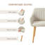 49.5cm H Upholstered Dining Chairs With Wooden Legs-392245764-382160465