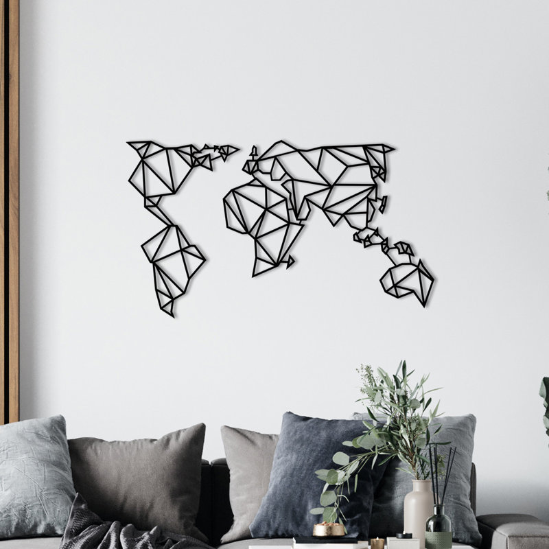 Décoration murale en bois, H 22,83 po x l 39,37 po x P 0,05 po