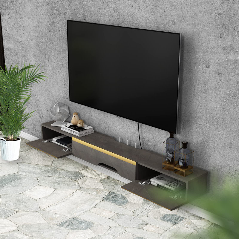 Unfinished TV Stand for TVs up to 50", Grey