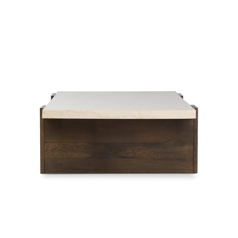 Letta Coffee Table-Cream Marble
