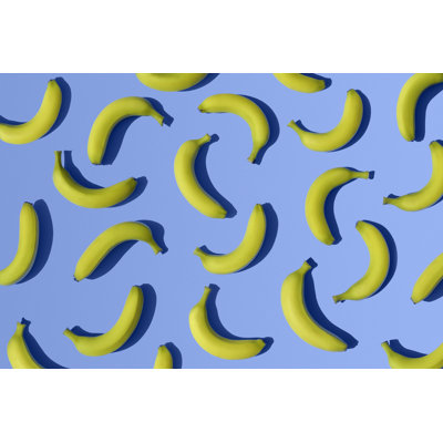 " Bananas On Blue Background "