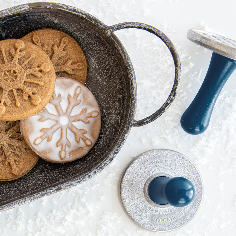 Nordic Ware 3-Piece Snowflake Cookie Stamp Set