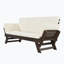 Lit de jour simple en bois massif