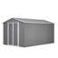 8 x 12 FT Large Metal Storage Shed with Aluminium Frame and Lockable Doors for Backyard, Garden, Patio and Lawn