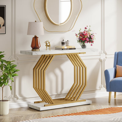 Console dorée 39,37 po Hailynn