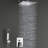 Classic Bathroom Rainfall Shower System - Polished Wall Mounted With Handheld And Long-Life Characteristics Luxury Rain Mixer Mirror-Like Appearance-125036332