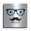 Ivy Bronx «Hello» par Mark Ashkenazi, art mural en métal-1347165059