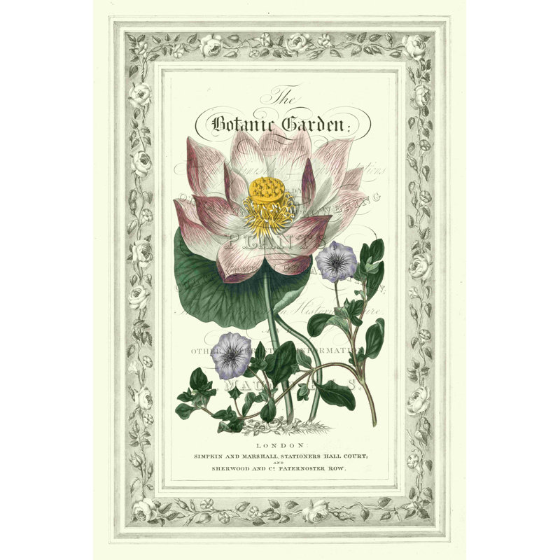 Le jardin botanique I, H 18 po x l 12 po