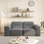 Canapé modulaire touffeté 83,6 po - Canapé 3 places en chenille étincelante de luxe avec support ergonomique et assise profonde-651315098