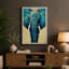 Frontal Elephant Modern - Print-136716187-136716185
