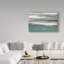 « gilded storm i bleu-vert », reproduction d’art sur toile tendue-31867085