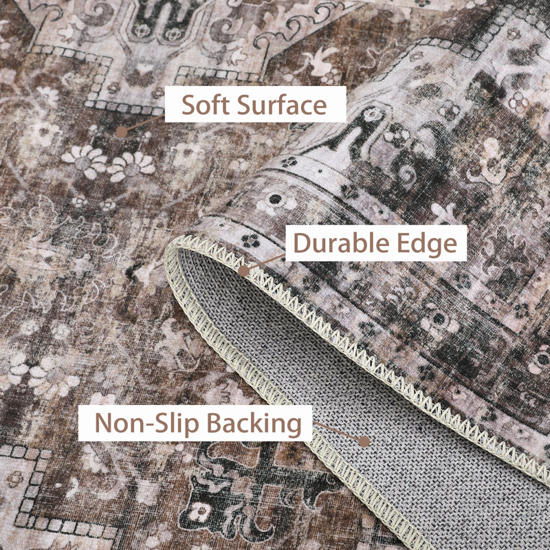 Tapis Sighburgh avec envers antidérapant, Rectangle 9 pi x 12 pi