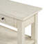 Console rétro avec deux tablettes robustes, esthétique et pratique pour les entrées ou les salons-1306705
