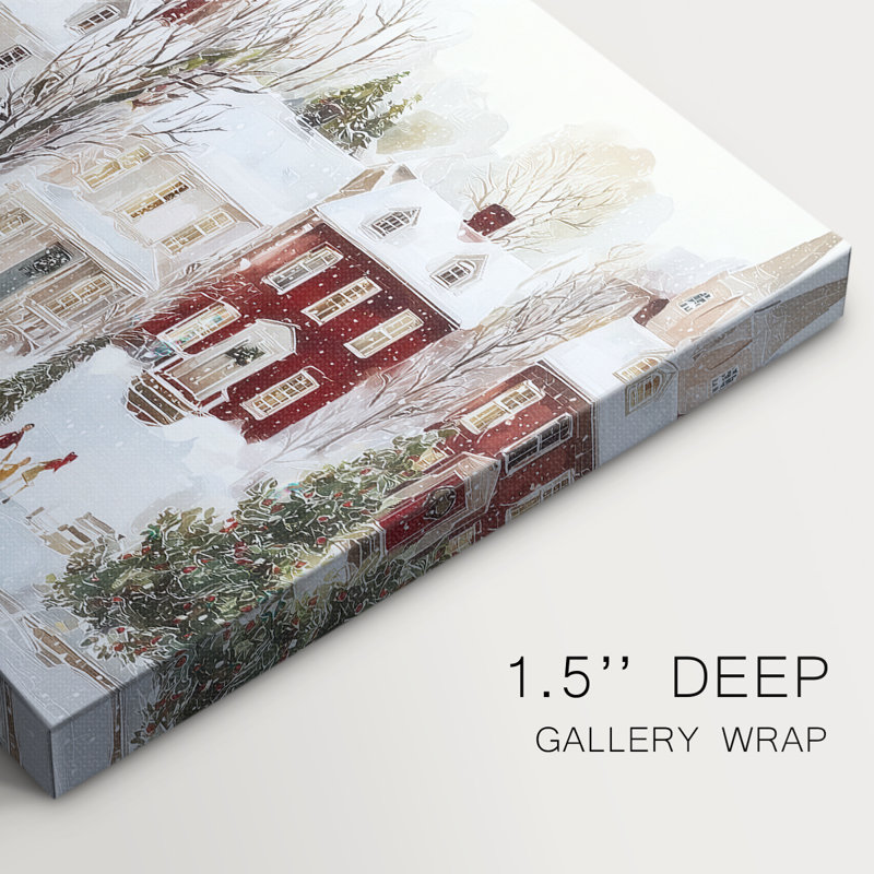 Toile tendue avec châssis Frostlit Dawn Whisper, H 8 po x l 12 po