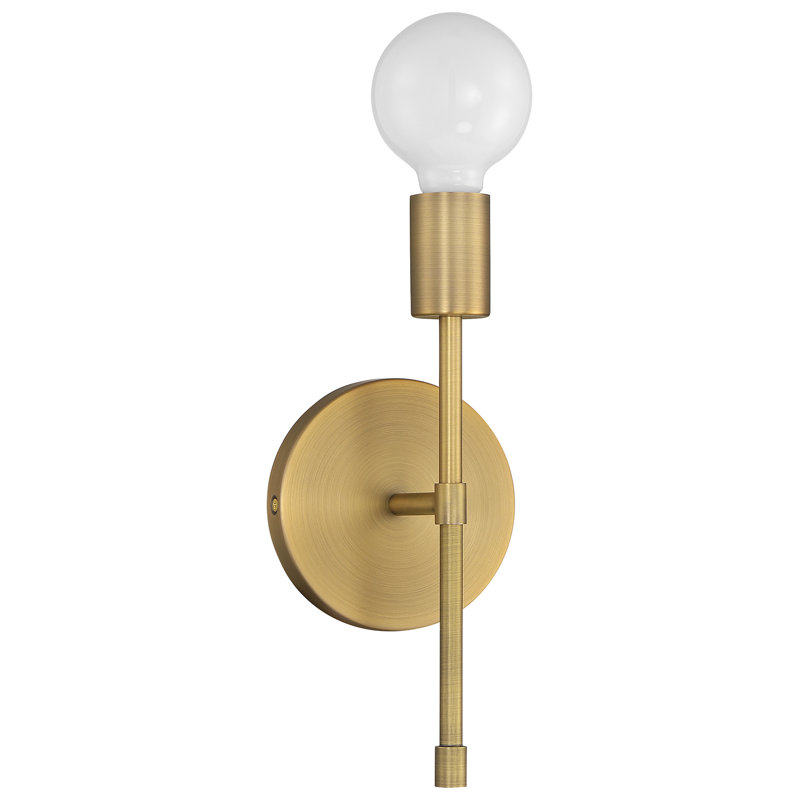 Cheryl 1 Light LED Wall Sconce, Antique Brushed Brass