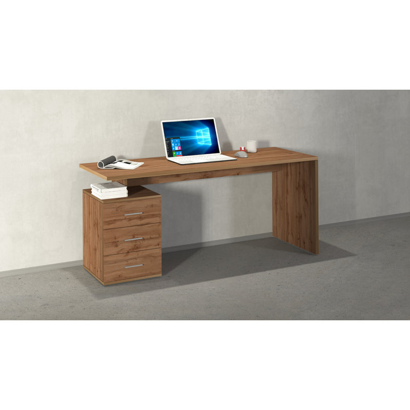 Basim Computer Desk, Brown