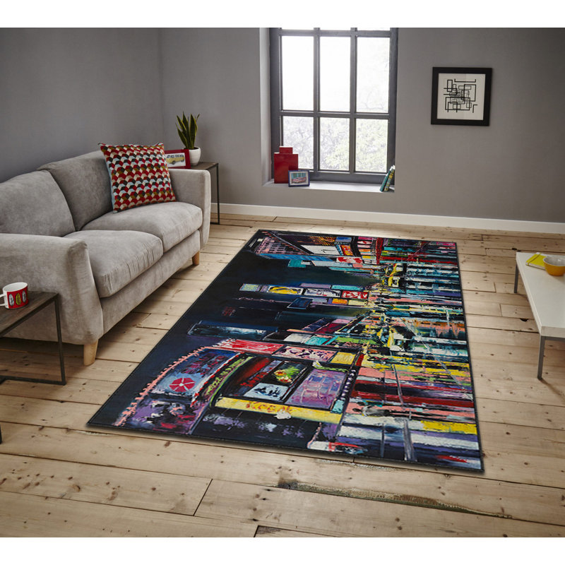 Tapis luxueux (5,2 x 7,5 pi), 100% polyester, 740 g / m² | Tissu de velours doux avec envers en feutre antidérapant, éponge stratifiée pour le confort | Facile à nettoyer, lavable à la machine à 86 ° F | Idéal pour décorer un salon ou une chambre à coucher