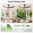 52" Outdoor Ceiling Fan with Light for Patio Garage Porch Indoor, Weather-Proof Blades & High-Airflow, Quiet DC Motor 3CCT Dimmable LED Ceiling Fan Remote for Farmhouse-732805291-732805335