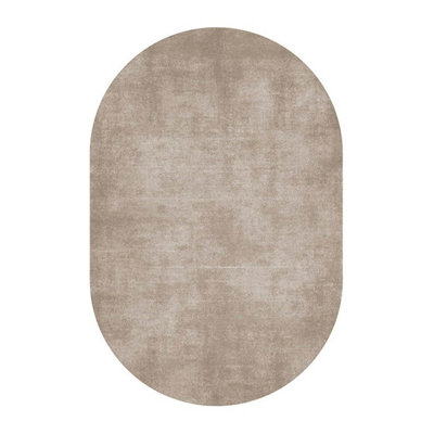 Tapis ovale Nelvin avec envers antidérapant