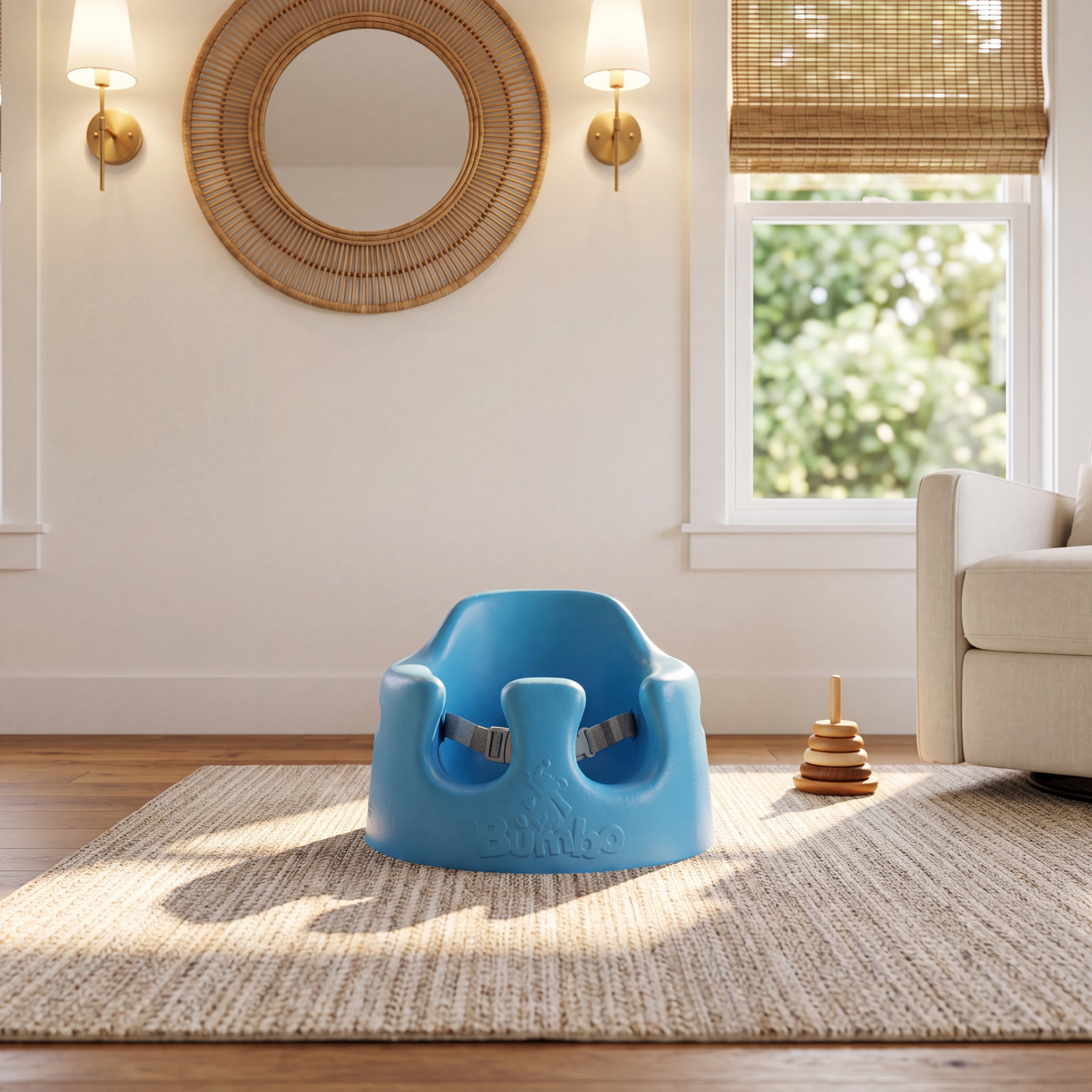 Portable Kids Soft Foam Chair, Blue