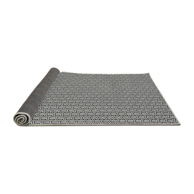 Tapis géométrique gris, Carré 3 pi