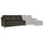 Canapé modulaire Madison (cuir, pieds coniques)-74770643-74770631